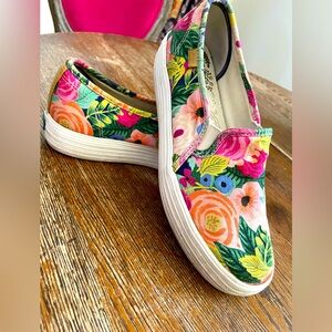 Rifle Paper for Keds women’s 7 slip ons